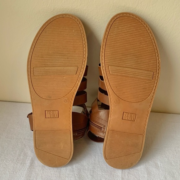 Time and Tru Vegan Leather Fishermancore Women’s Brown Gladiator Sandals 10 - Picture 7 of 9